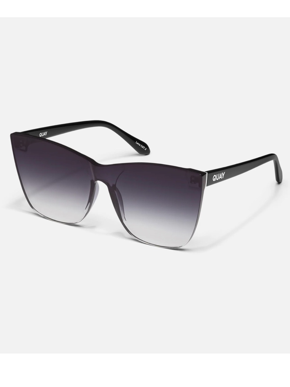 Quay Australia Women’s Come Thru Black Gradient Shield Sunglasses